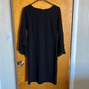 Shelby & Palmer Sleeve Navy Dress